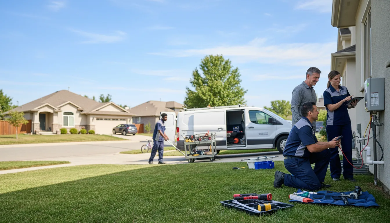 Tankless water heater service in Oldham, SD